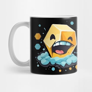 Hexagon LAughing character Mug